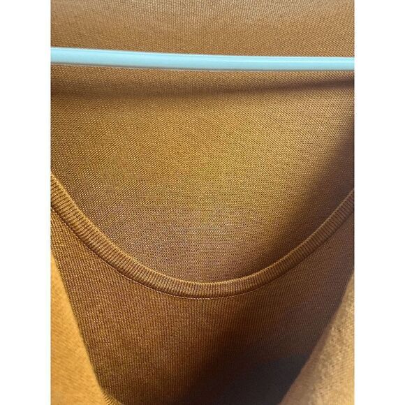 A.N.A Womens Pullover Crew neck Stretch Casual Sweater Mustard Size Small - Picture 3 of 7